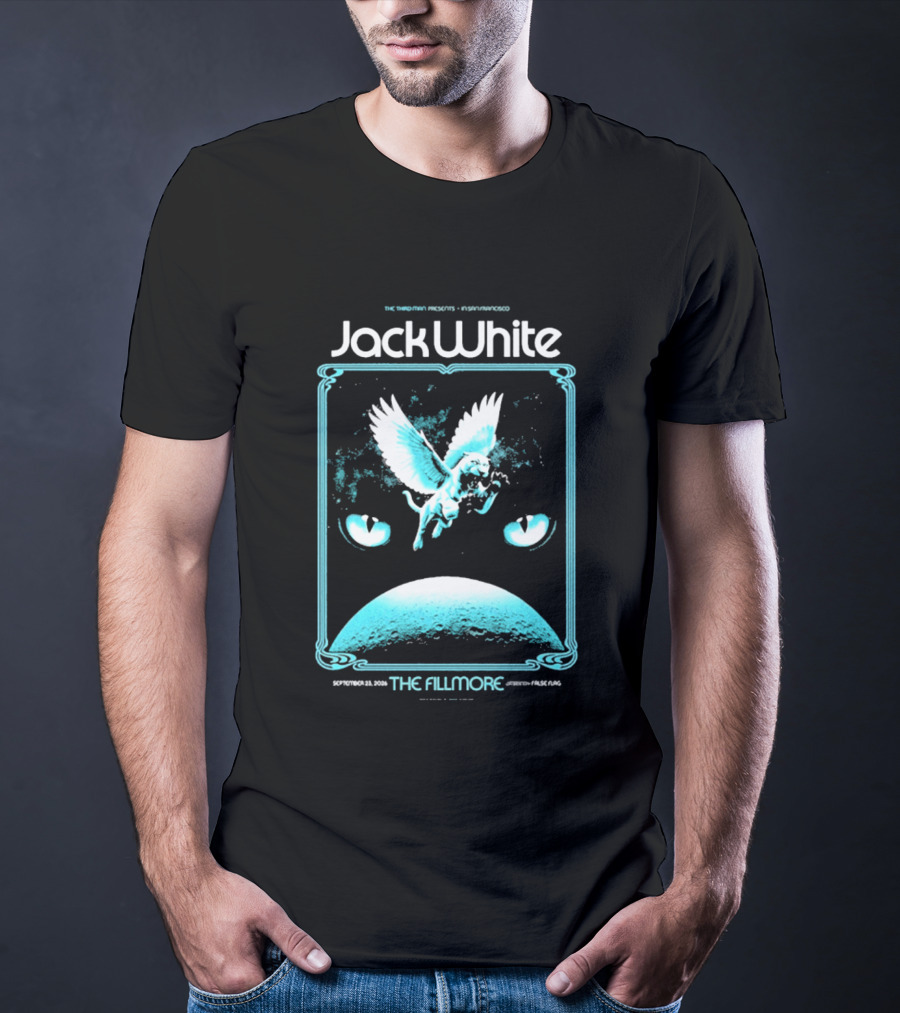 Jack White The Fillmore San Francisco September 23 2026 Angel Imagery Concert T-Shirt