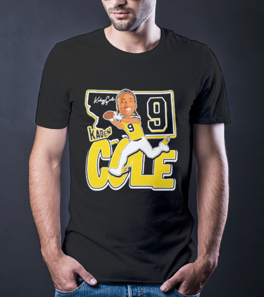 Kaden Cole Montana State Bobcats Player 2026 Caricature Number 9 T-Shirt