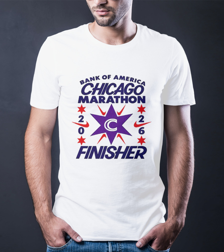 Bank Of America Chicago Marathon 2026 Finisher C Star Nike T-Shirt