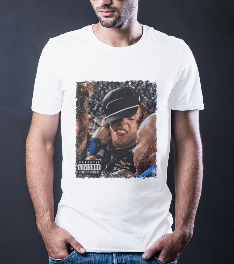 Parental Advisory Explicit Content Ryan Blaney Vs Carson Hocevar T-Shirt