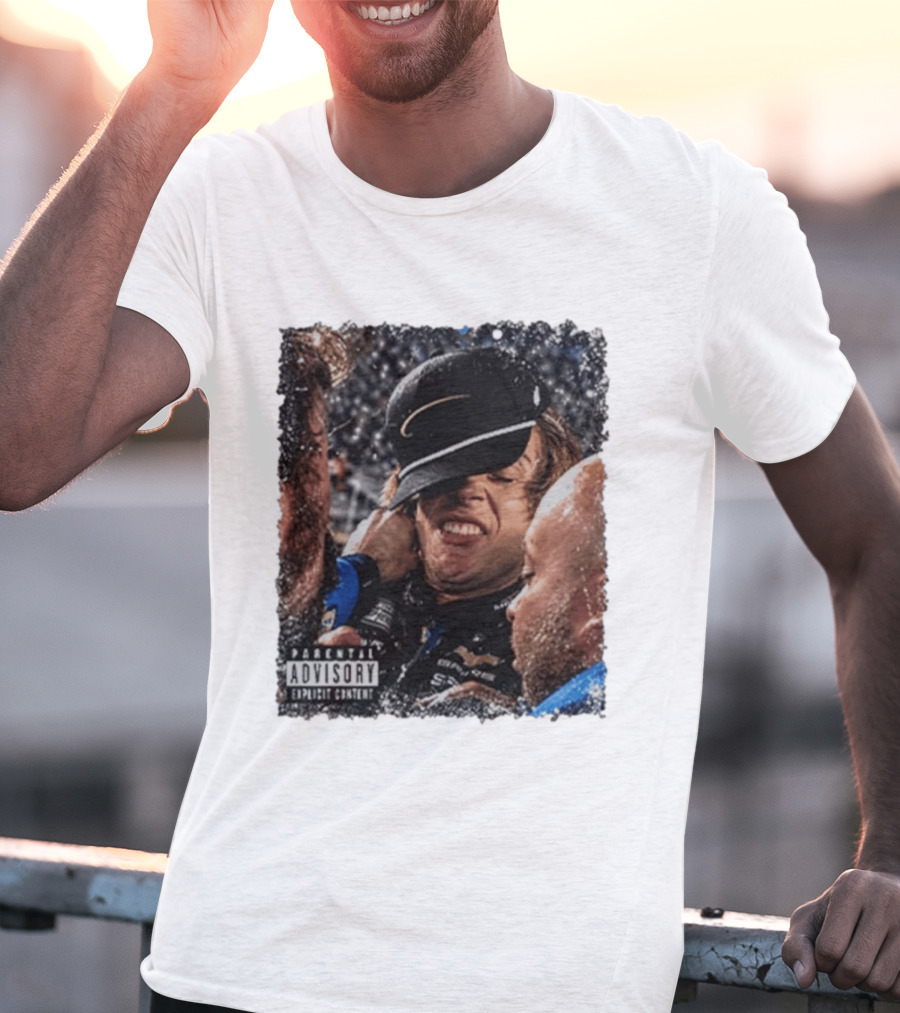 Parental Advisory Explicit Content Ryan Blaney Vs Carson Hocevar T-Shirt