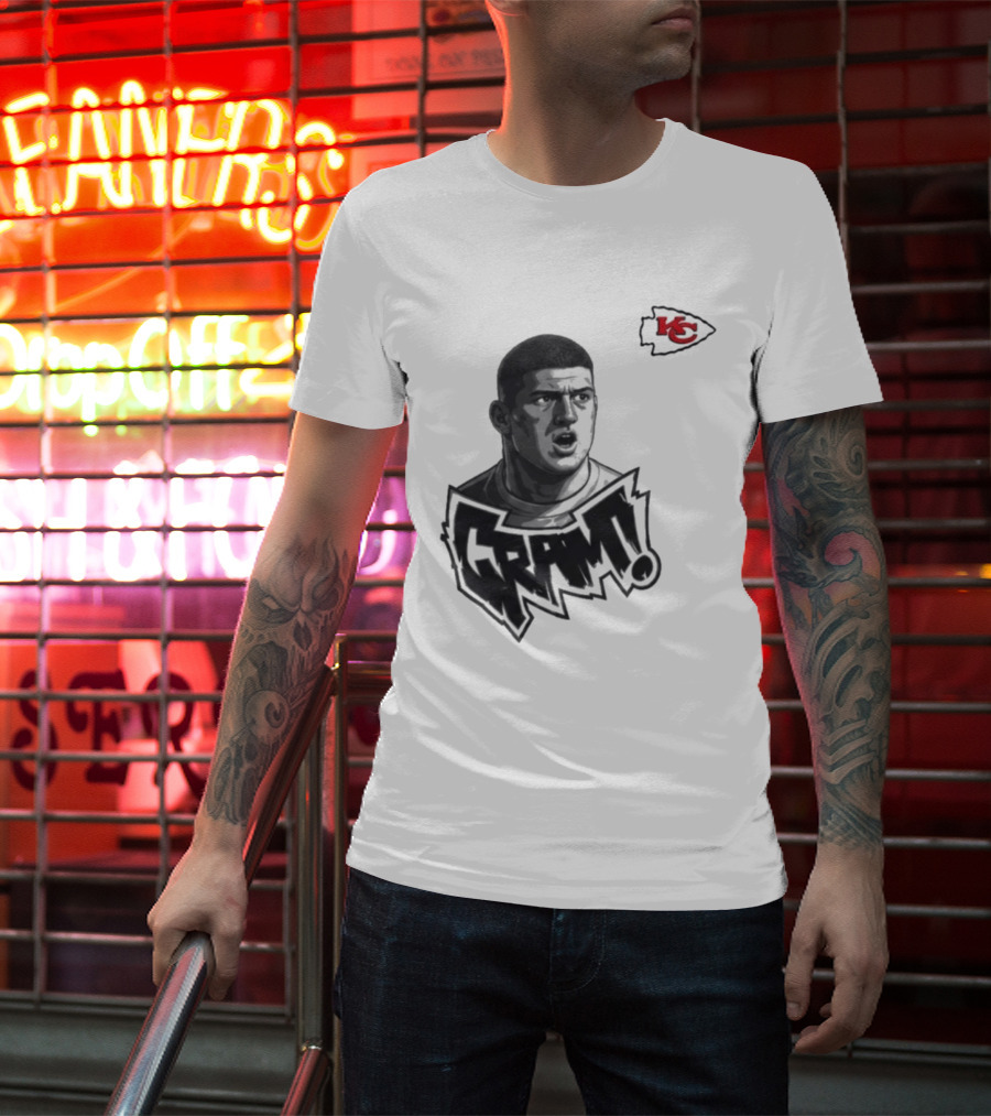 George Karlaftis GRM KC Chiefs Football Player T-Shirt