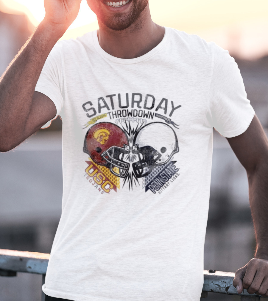 Saturday Throwdown Penn State Nittany Lions Vs USC Trojans Football 2026 T-Shirt