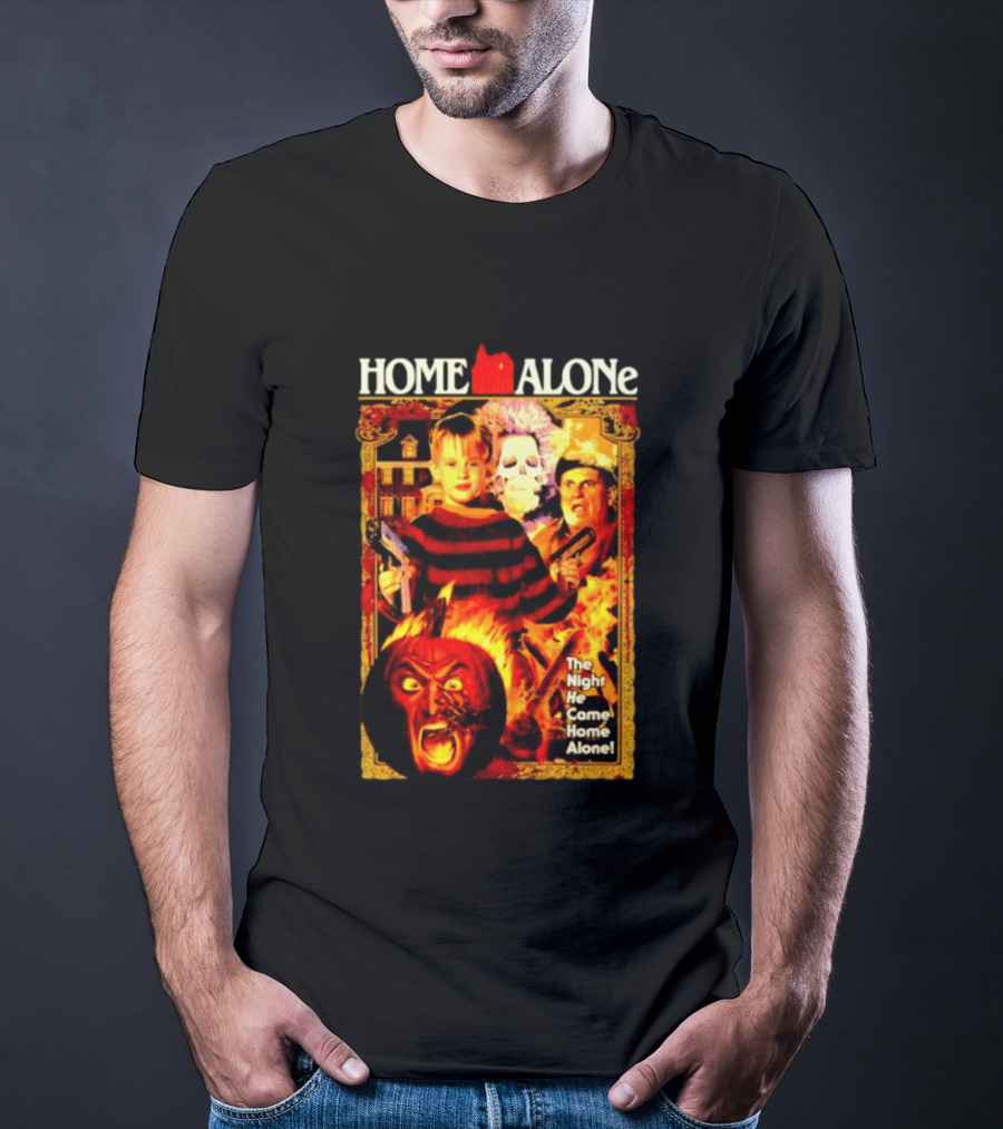 Home Alone The Night He Came Home 80s Movie Mashup T-Shirt