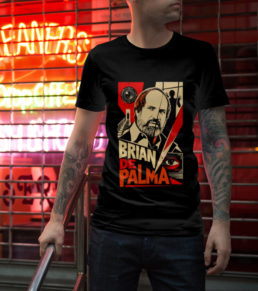 Brian De Palma The Camera Never Tells The Whole Truth Retro Film Noir T-Shirt