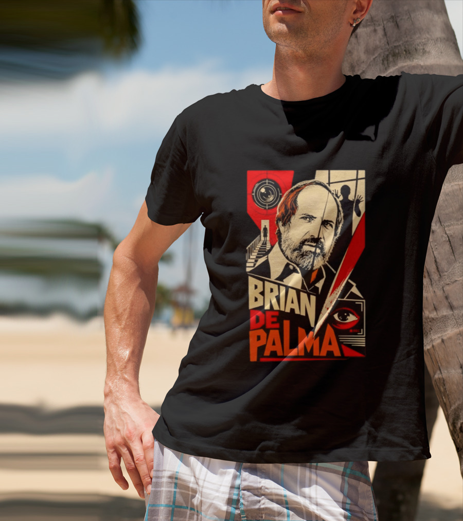 Brian De Palma The Camera Never Tells The Whole Truth Retro Film Noir T-Shirt
