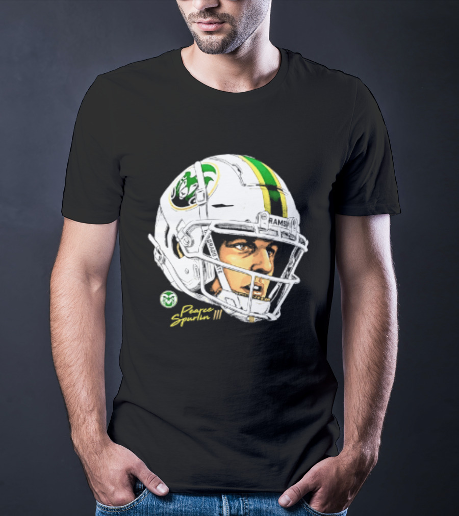 Darius Curry 3 Colorado State Rams NCAA Football Swag Head Prestigue Signature T-Shirt