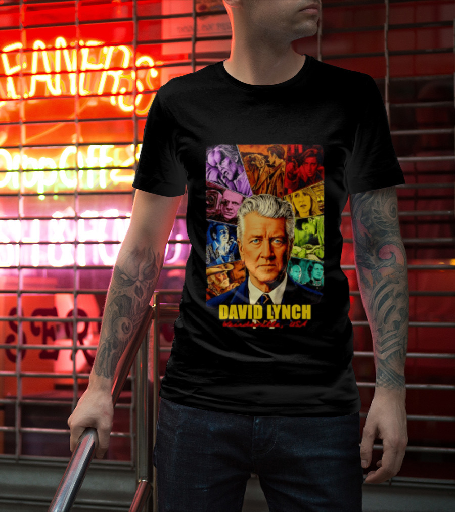 David Lynch Weirdsville USA Iconic Characters Collage T-Shirt