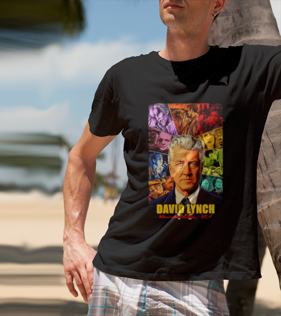 David Lynch Weirdsville USA Iconic Characters Collage T-Shirt