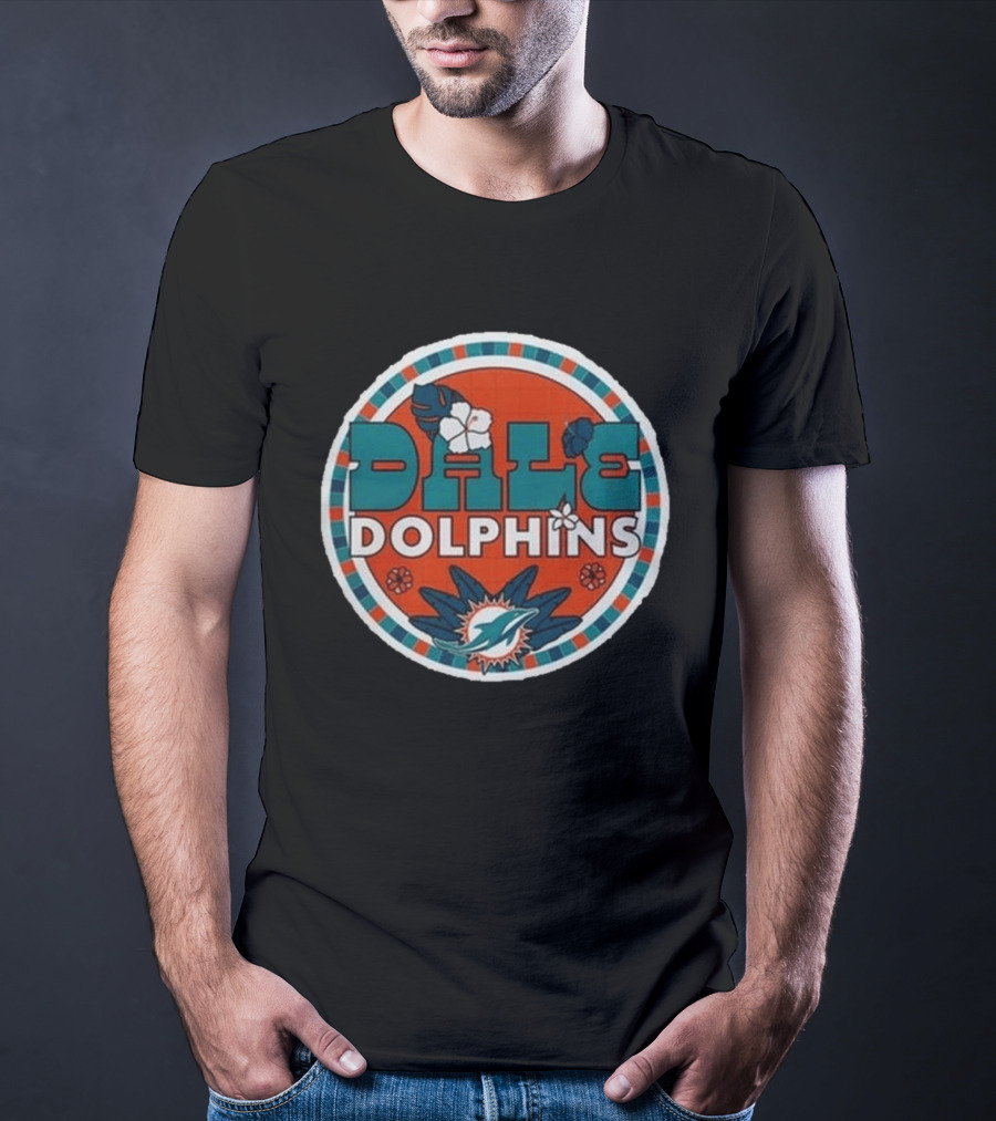 Miami Dolphins Dale Hispanic Heritage Month Aqua T-Shirt