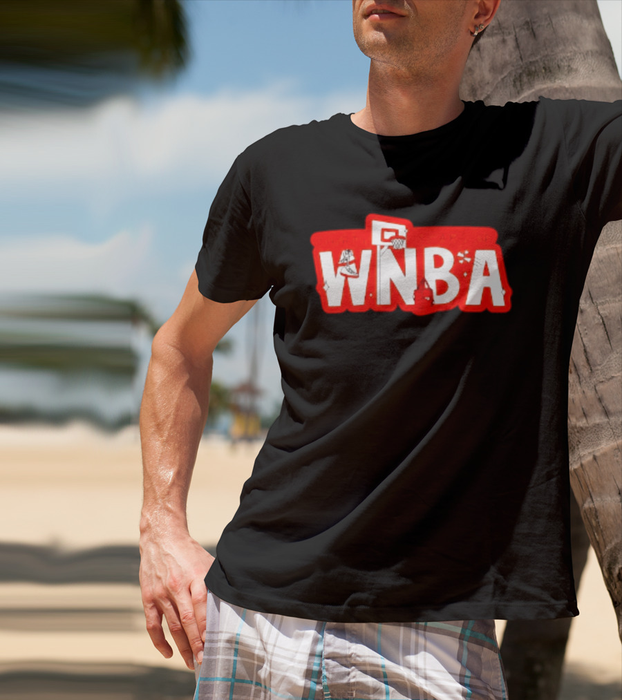 Thirty Years Of WNBA Basketball Hoops And Sneakers Celebration T-Shirt