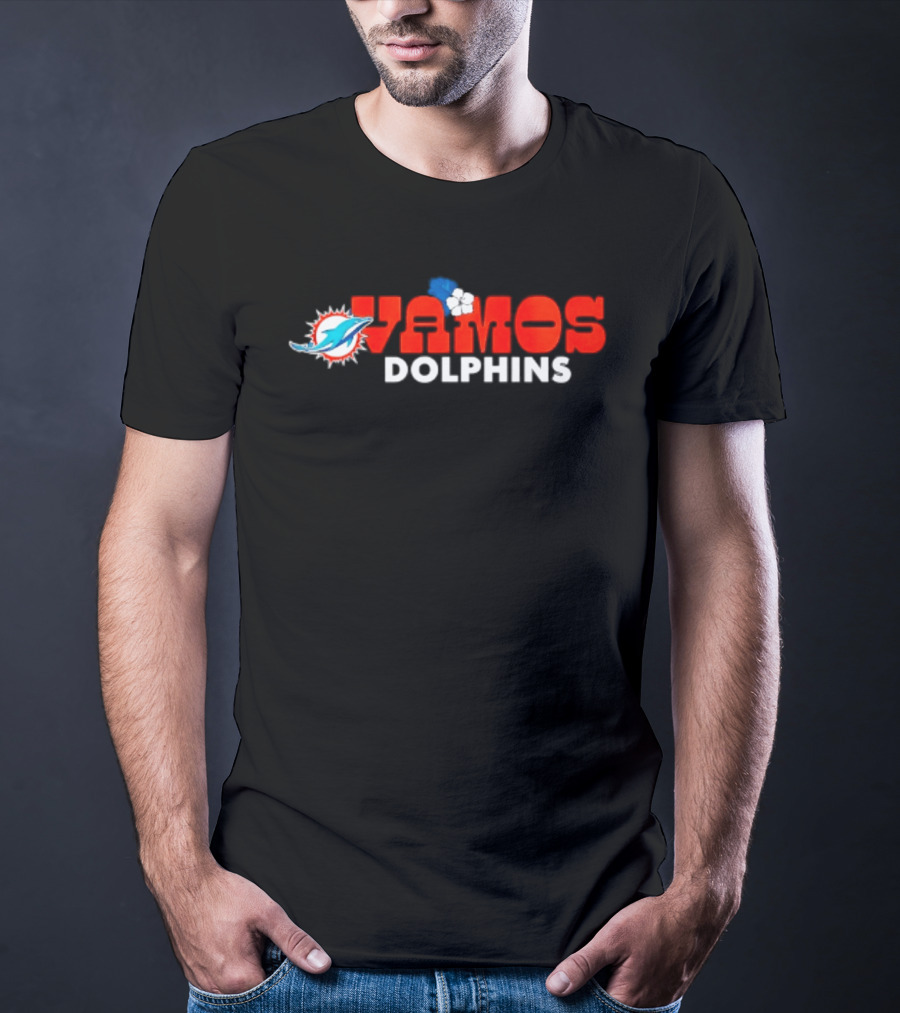 Miami Dolphins Vamos Hispanic Heritage Month Teal 2026 Celebrating Culture And Pride T-Shirt