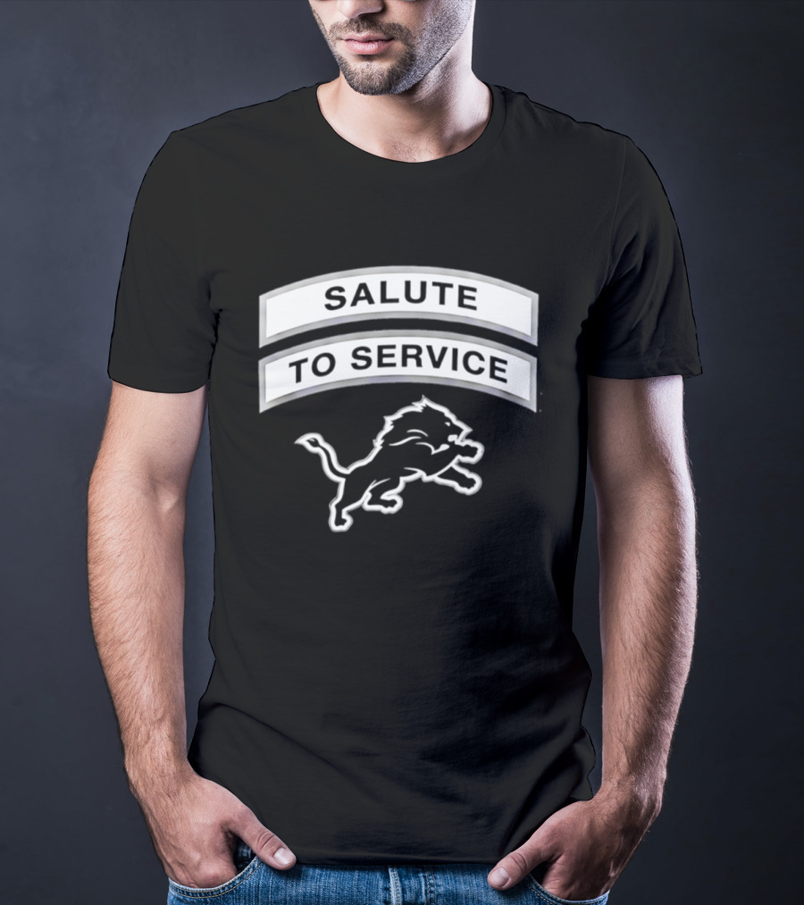 Detroit Lions Salute To Service 2026 NFL Team Honor T-Shirt