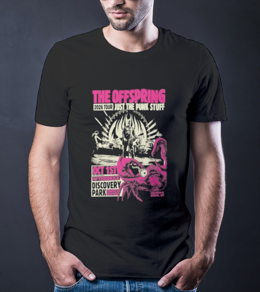 The Offspring Just The Punk Stuff Aftershock Festival 2026 Discovery Park Sacramento Oct 1st T-Shirt