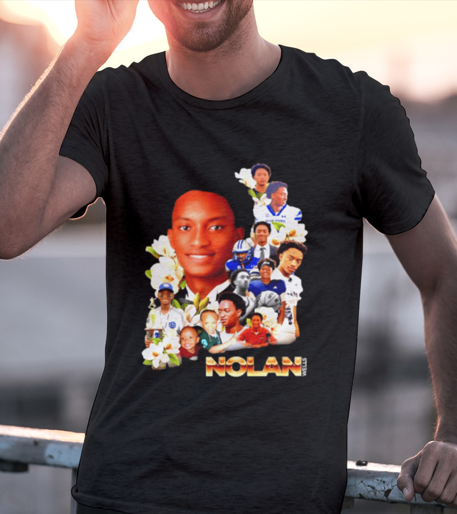 Justice For Nolan Wells 2026 Memorial Collage T-Shirt