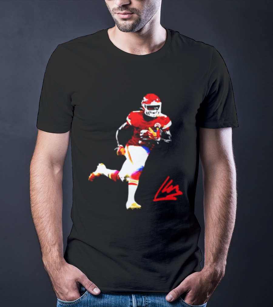 Kenneth Walker III Kansas City Chiefs Running Back Action Play T-Shirt