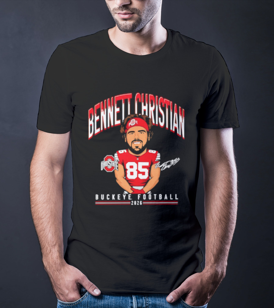 Bennett Christian Ohio State Buckeyes Football 2026 Caricature 85 T-Shirt