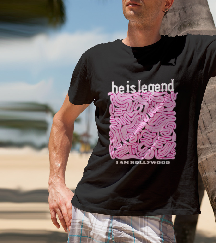 He Is Legend I Am Hollywood Los Angeles Streets Sunset Vine Melrose T-Shirt