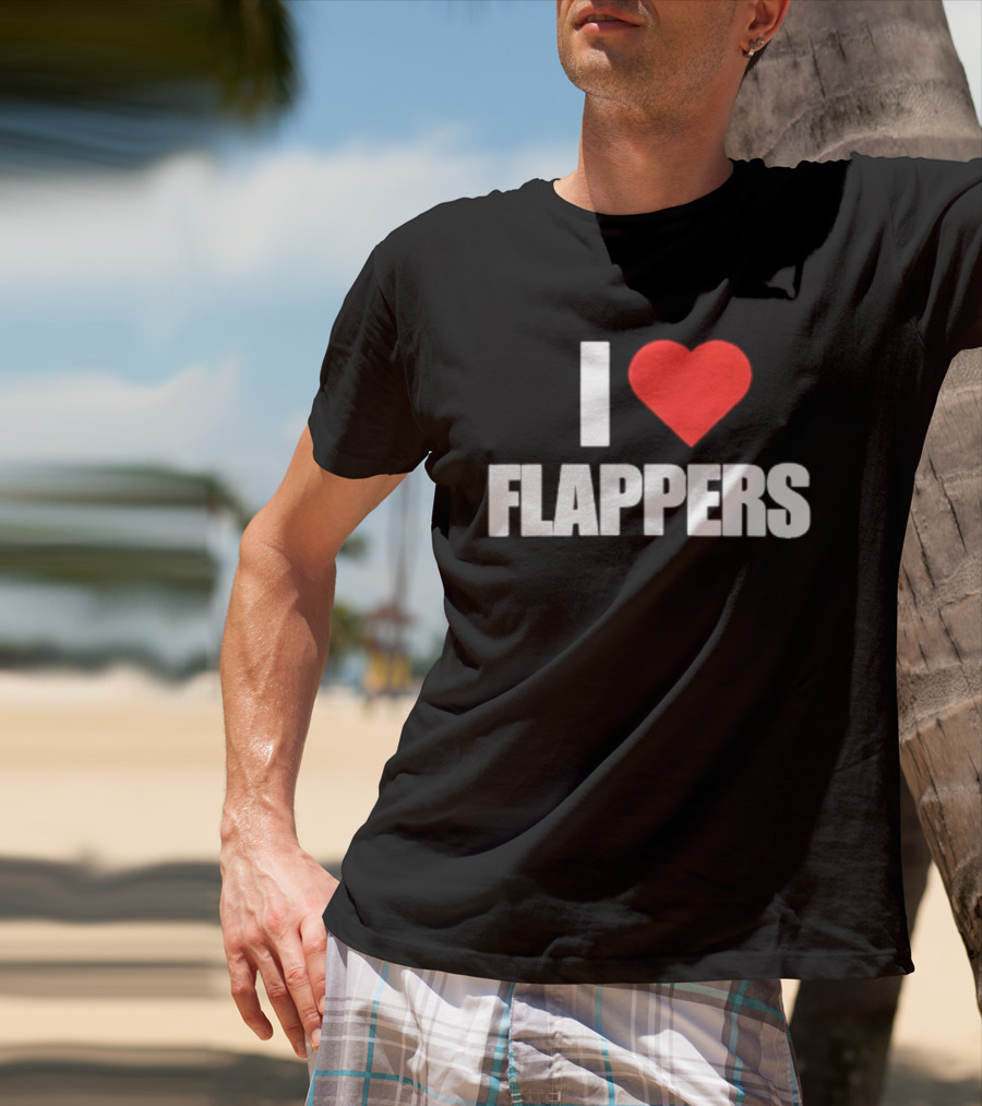 I Heart Flappers Retro Style Nostalgia Fan Favorite T-Shirt