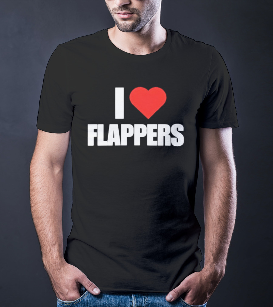 I Heart Flappers Retro Style Nostalgia Fan Favorite T-Shirt