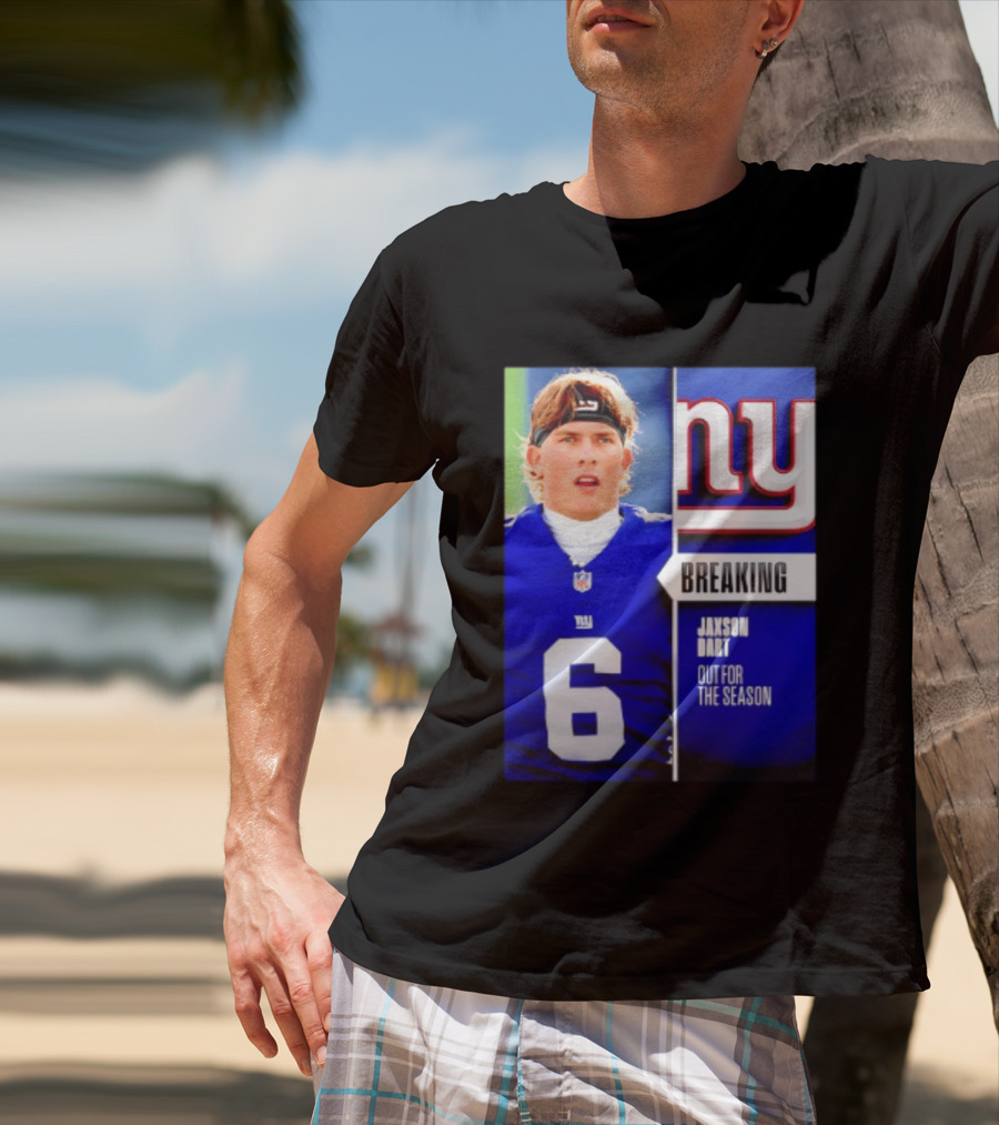 New York Giants Jaxson Dart Breaking Out For The Season T-Shirt