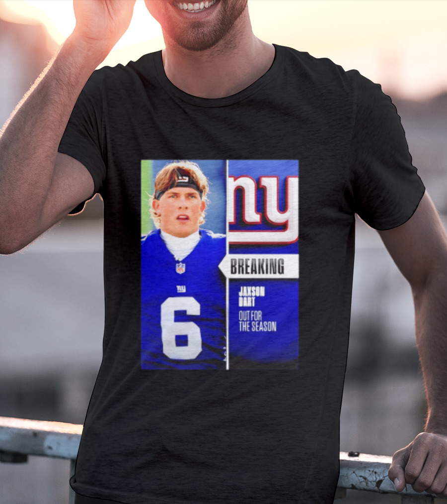 New York Giants Jaxson Dart Breaking Out For The Season T-Shirt