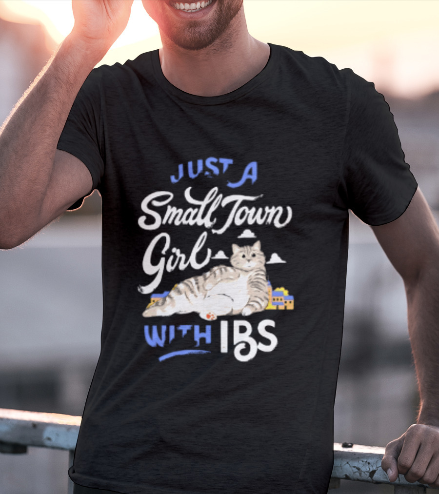 Just A Small Town Girl With Ibs Cat T-Shirt