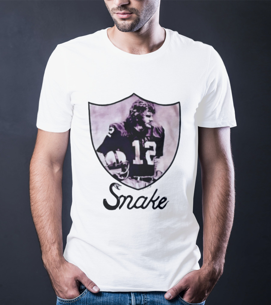 Ken Stabler Snake 12 Oakland Raiders T-Shirt