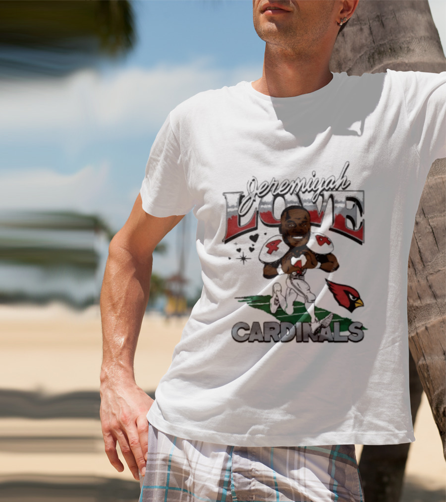 Arizona Cardinals Jeremiyah Love Caricature Player T-Shirt