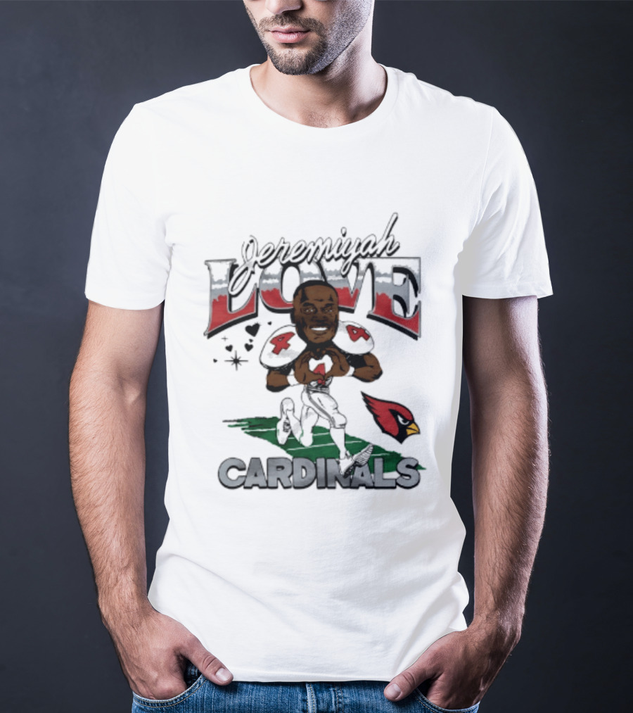 Arizona Cardinals Jeremiyah Love Caricature Player T-Shirt