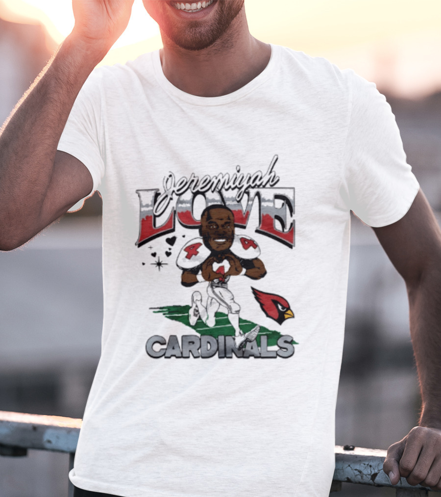 Arizona Cardinals Jeremiyah Love Caricature Player T-Shirt