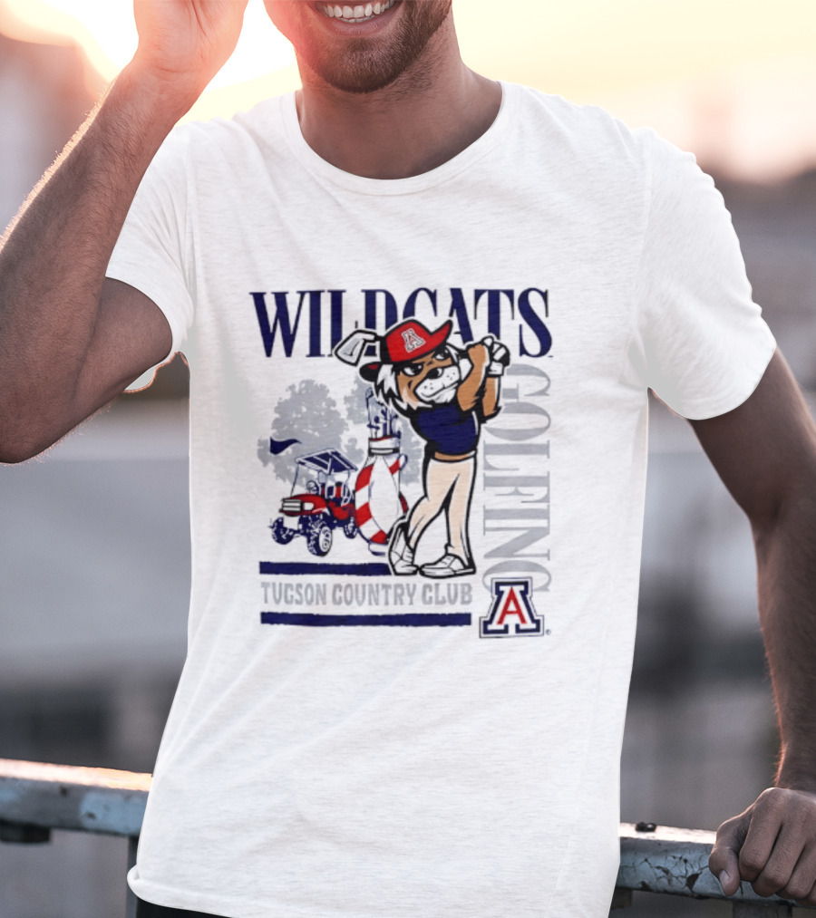 Wildcats Golfing At Tucson Country Club Arizona T-Shirt