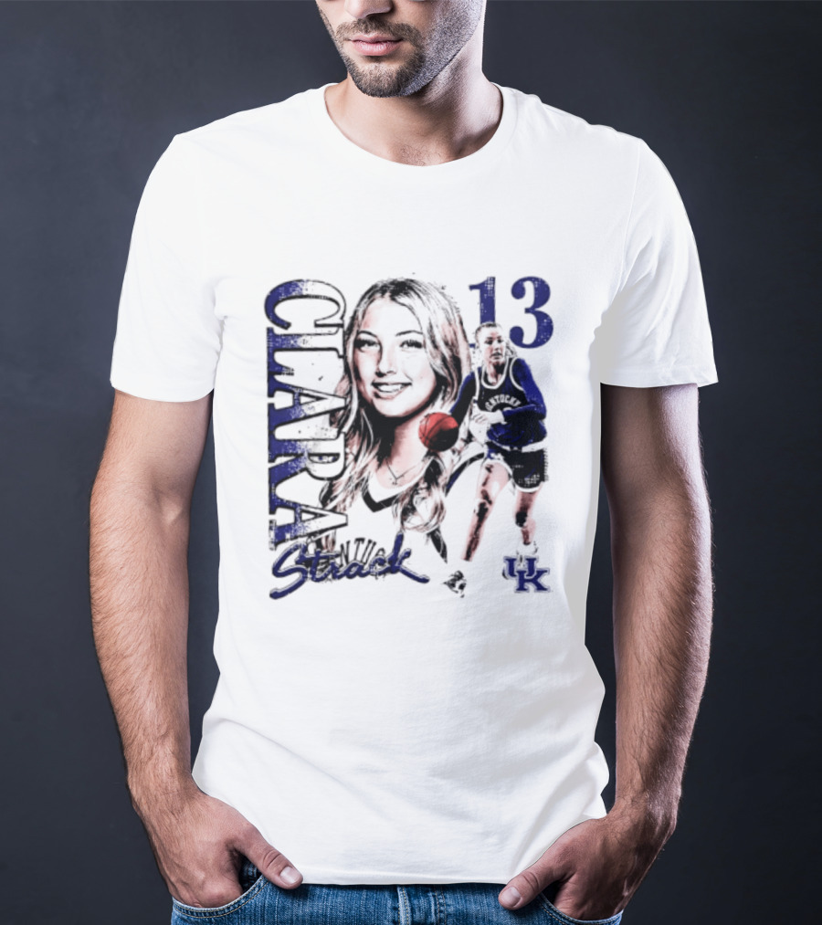 Clara Strack 13 Kentucky Wildcats NCAA Women's Basketball Player T-Shirt
