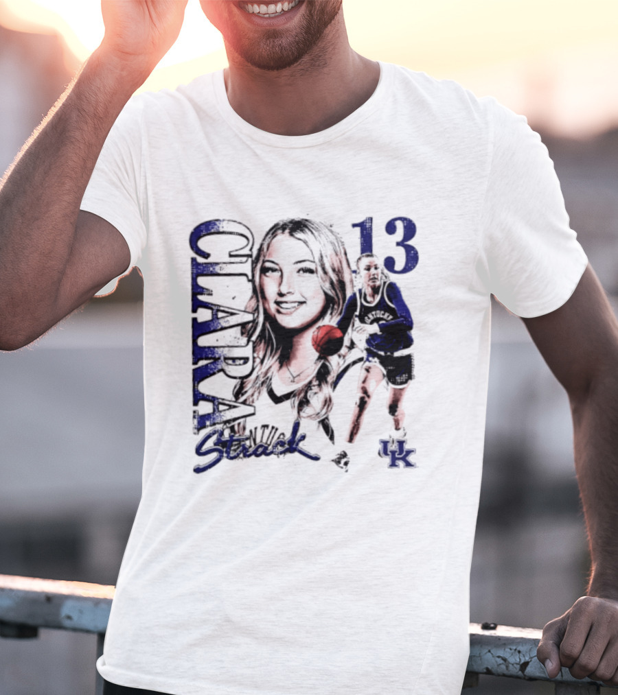 Clara Strack 13 Kentucky Wildcats NCAA Women's Basketball Player T-Shirt