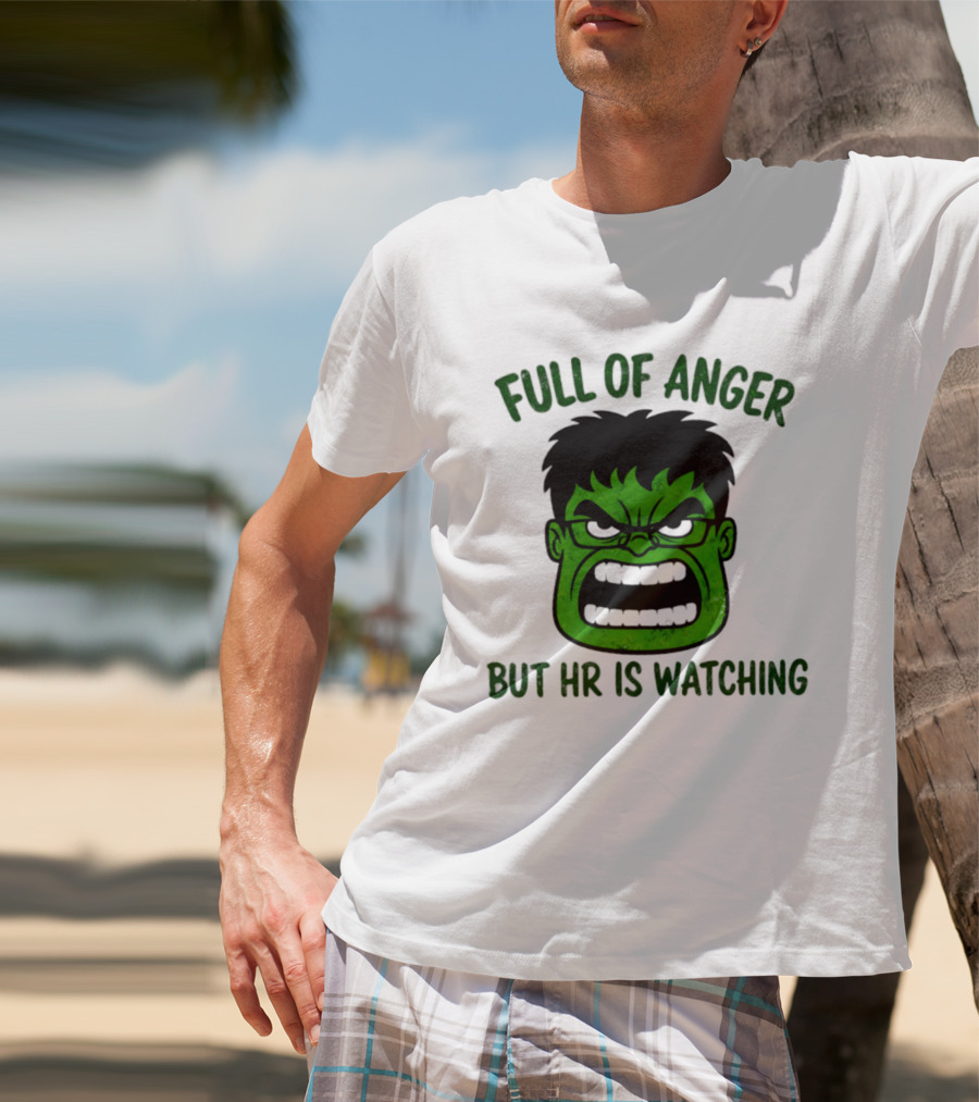 Full Of Anger HR Is Ing Hulk Swag Head T-Shirt