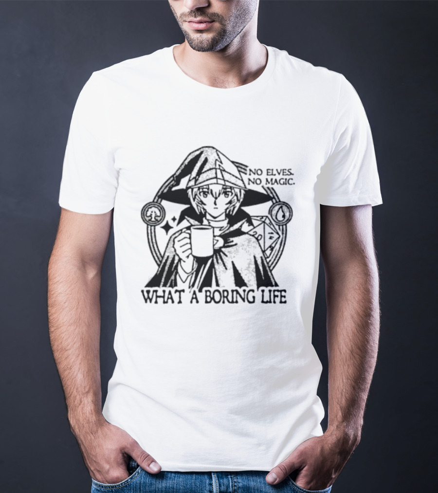 Witch Hat Atelier No Elves No Magic What A Boring Life Anime T-Shirt