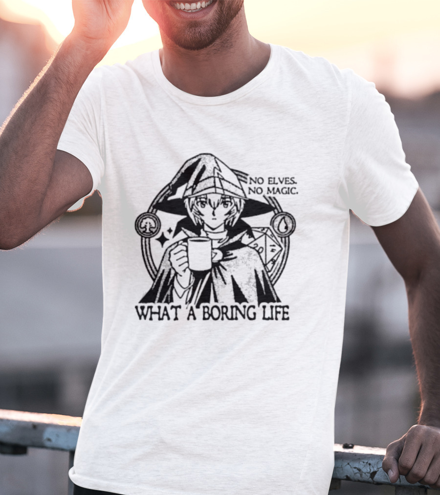 Witch Hat Atelier No Elves No Magic What A Boring Life Anime T-Shirt