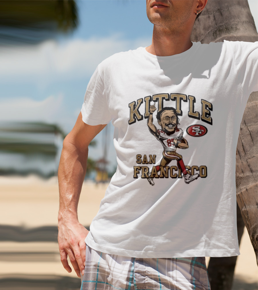 San Francisco 49ers Kittle 85 Player Caricature T-Shirt