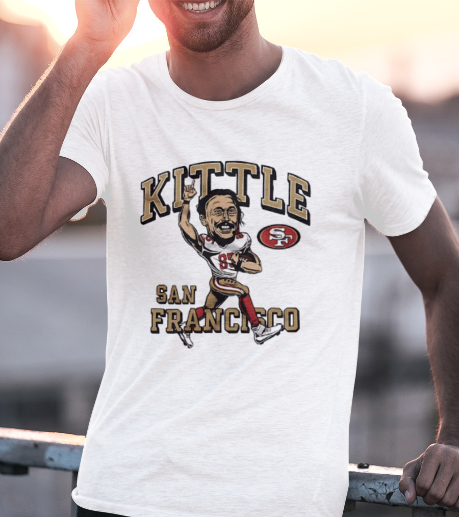 San Francisco 49ers Kittle 85 Player Caricature T-Shirt