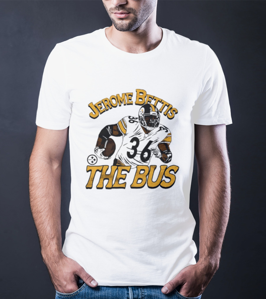 Jerome Bettis The Bus Pittsburgh Steelers Player 36 T-Shirt