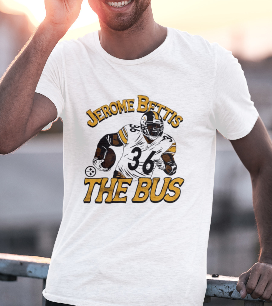 Jerome Bettis The Bus Pittsburgh Steelers Player 36 T-Shirt