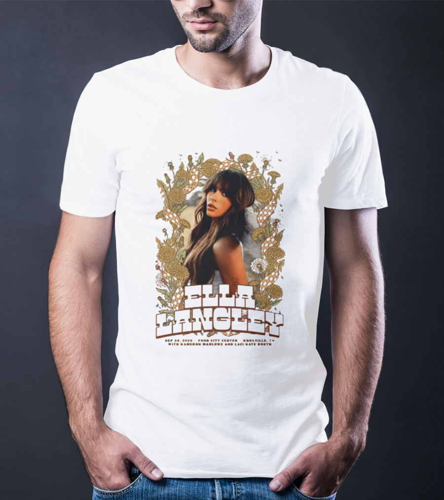 Ella Langley The Dandelion Tour 2026 Knoxville TN September 24 Event At Food City Center T-Shirt