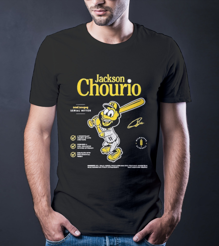 Jackson Chourio 2026 Milwaukee Brewers Serial Hitter T-Shirt