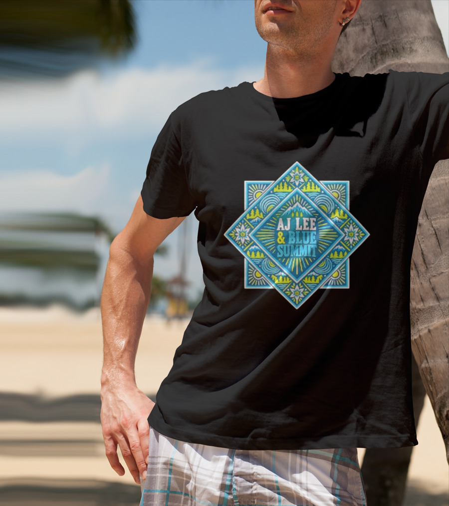 AJ Lee & Blue Summit Bluegrass Folk Americana Mandala T-Shirt