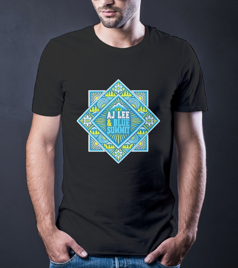 AJ Lee & Blue Summit Bluegrass Folk Americana Mandala T-Shirt