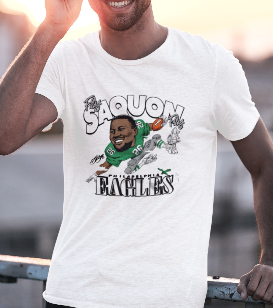 Philadelphia Eagles Saquon Barkley Caricature 26 T-Shirt