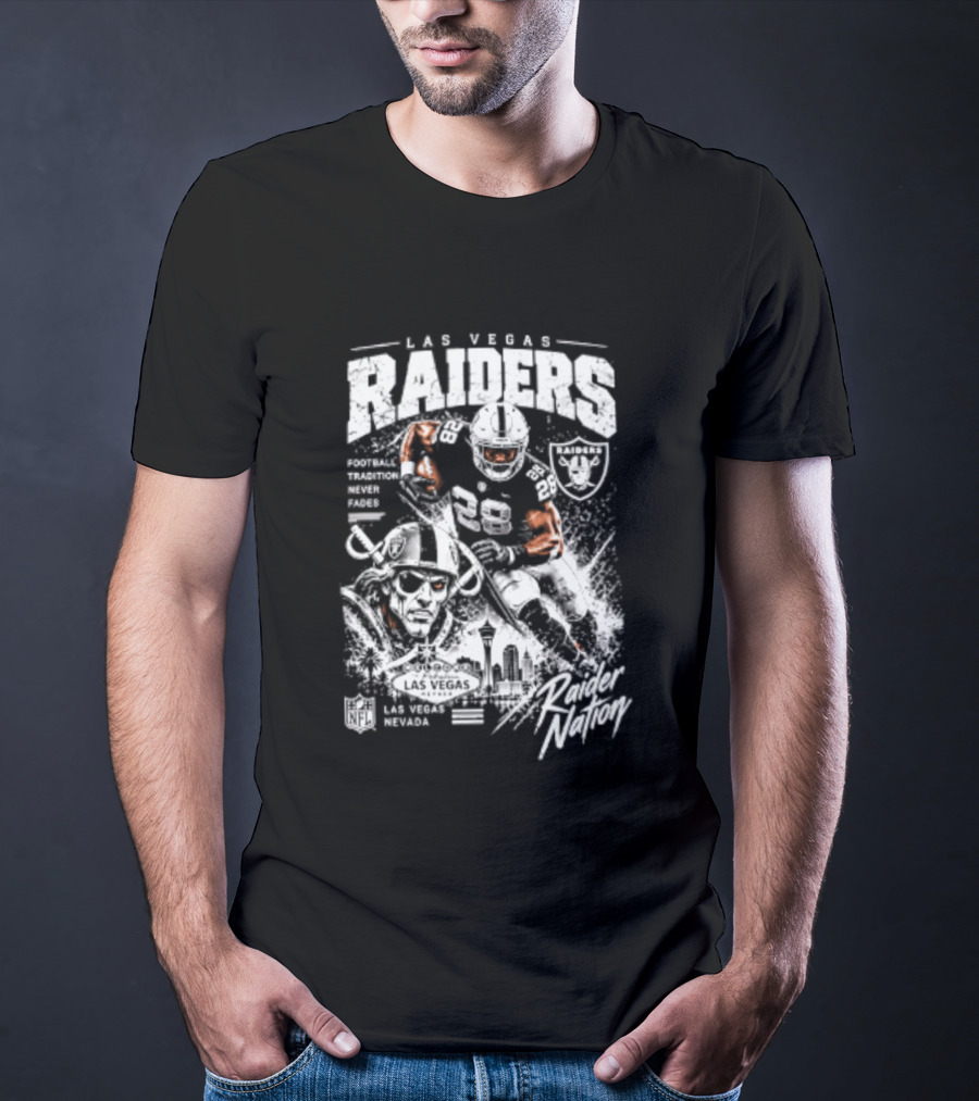 Las Vegas Raiders Football Tradition Never Fades Raider Nation T-Shirt