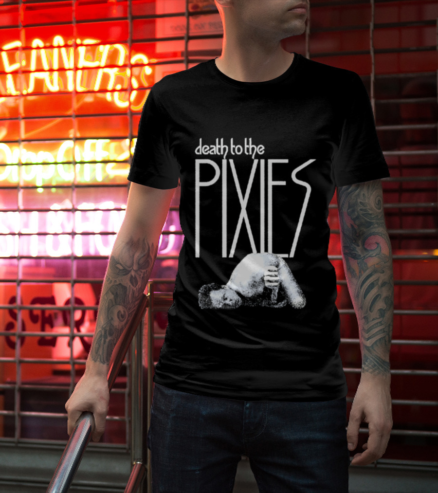 Les Claypool Wearing Death To The Pixies T-Shirt