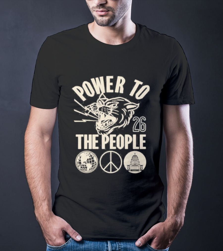 Power To The People Tiger Peace Columbia MD 26 Festival October 3 2026 T-Shirt