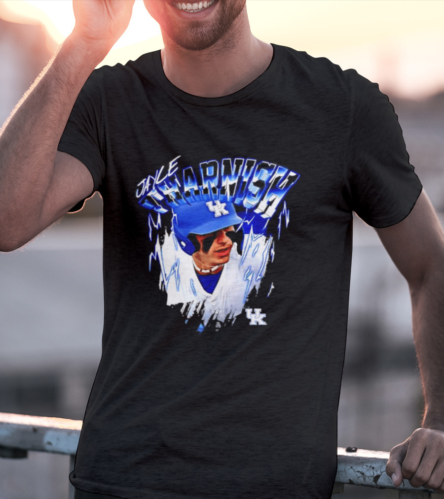 Jayce Tharnish Kentucky Wildcats Baseball UK Helm T-Shirt